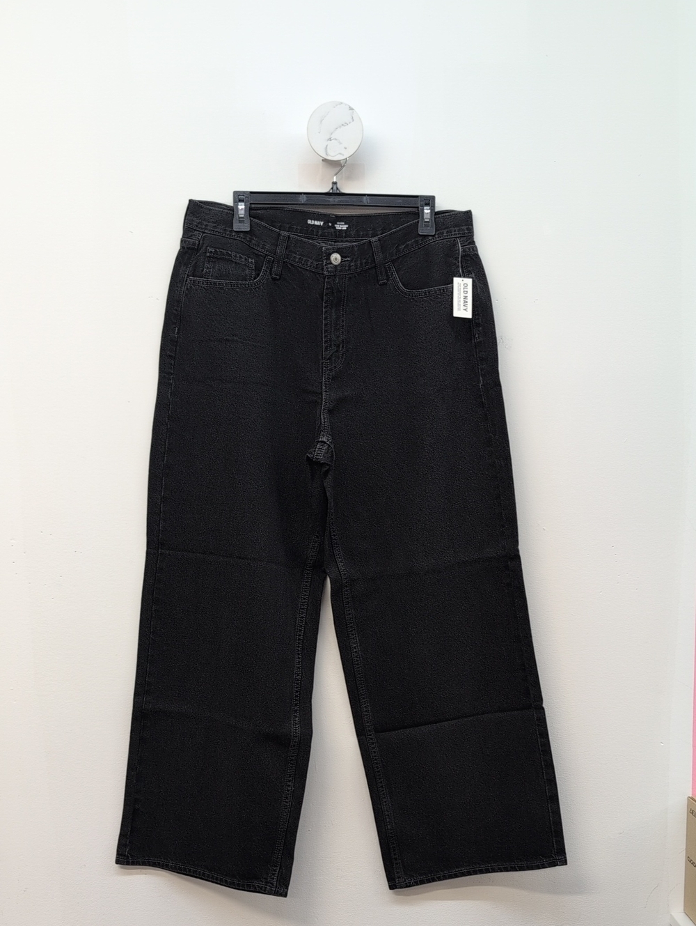 Old Navy Mid-Rise Wow Baggy Wide-Leg Women's Jeans 14 Licorice